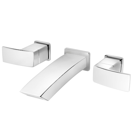 Pfister Pfister Kenzo Wall Mount Lavatory Faucet - Closed Chrome LG49-DF3C